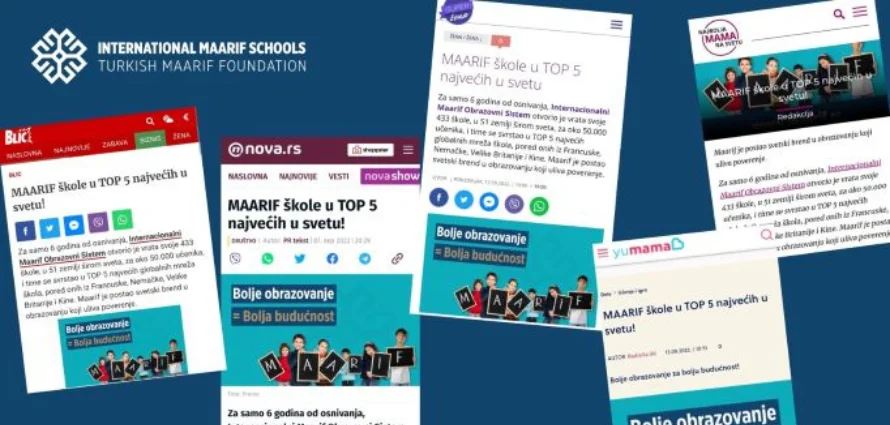 Maarif škole u TOP 5 najvećih u svetu!